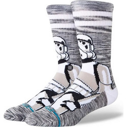 Stance The Storm Trooper Ανδρικές Κάλτσες Ψηλές με Σχέδια Γκρι A556A25THE-WHT