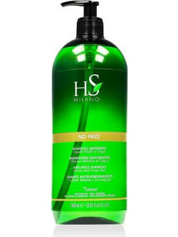 Hs Milano No Frizz Σαμπουάν για Φριζάρισμα για Ταλαιπωρημένα Μαλλιά 1lt