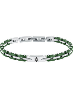 Maserati Ceramic Ανδρικό Βραχιόλι Χειροπέδα από Ατσάλι JM425ATZ66