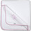 Ninetta Bebe 502 Baby Πάνα Αγκαλιάς Πικέ Λευκή Ροζ 90x90cm