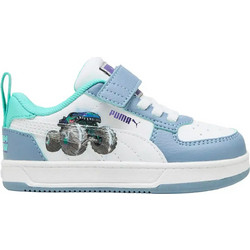 Puma Caven 2.0 Lo Hot Wheels 2 Παιδικά Sneakers Λευκά Γαλάζια 403407-01