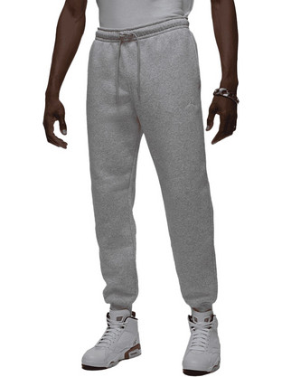 Jordan Brooklyn Ανδρικό Παντελόνι Φόρμας Fleece με Λάστιχο Γκρι FV7277-050