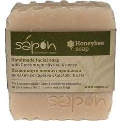 Sapon Greek Virgin Olive Oil & Honey Ενυδατική Μπάρα Σαπουνιού Καθαρισμού Προσώπου 110gr