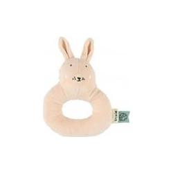 Trixie Mrs. Rabbit Υφασμάτινη Κουδουνίστρα Κρίκος για 3+ Μηνών
