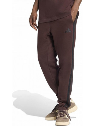 Adidas Essentials Ανδρικό Παντελόνι Φόρμας Fleece με Λάστιχο Καφέ JX0749