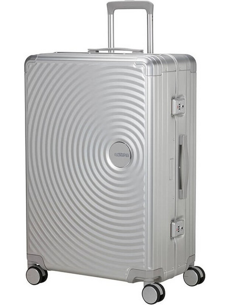 American Tourister Soundbox 155711-1776 Βαλίτσα Μεγάλη 77x52x30cm με 4 Ρόδες Ασημί