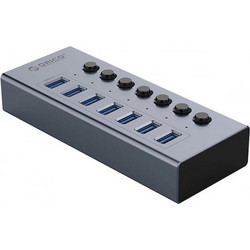 Orico BT2U3-7AB USB Hub 3.0 USB-A με 7 Θύρες USB-A & Εξωτερική Παροχή Ρεύματος