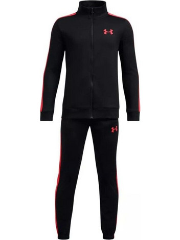Under Armour Παιδικό Σετ Φόρμας Μαύρο Κόκκινο 1363290-006