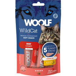 Woolf Wildcat Soft Snack Cream with Beef 5x14gr