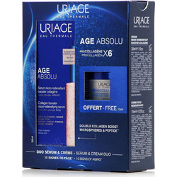 Uriage Age Absolu Collagen Booster Micro-Redensifying Serum 30ml + Redensifying Rosy Cream 15ml