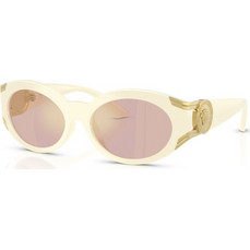 Versace VE4503U 55331T Γυναικεία Γυαλιά Ηλίου Οβάλ Κοκάλινα Λευκά με Διαφανές Φακό