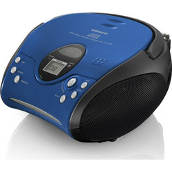 Lenco SCD-24 Φορητό Ράδιο CD Player με MP3 Μαύρο Μπλε