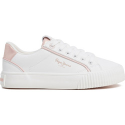 Pepe Jeans Παιδικά Sneakers Λευκά Nude PGS30609-803