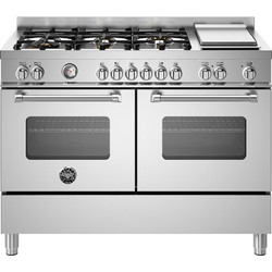 Bertazzoni MAS126G2EXT Κουζίνα Ηλεκτρική με Εστίες Αερίου 119.5cm