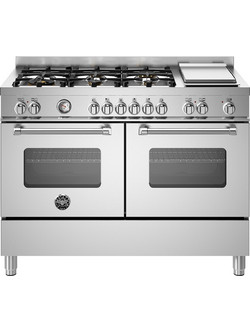 Bertazzoni MAS126G2EXT Κουζίνα Ηλεκτρική με Εστίες Αερίου 119.5cm