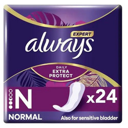 Always Daily Extra Protect Normal Σερβιετάκια για Ελαφριά Ροή 2.5 Σταγόνες 24τμχ