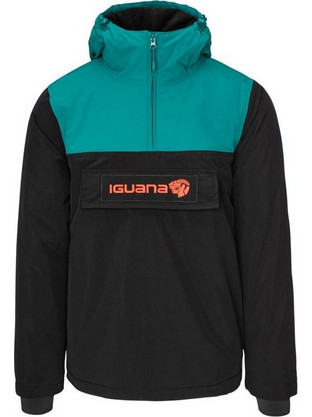 Iguana Ανδρικό Μπουφάν Χειμωνιάτικο Pullover Μαύρο Πετρόλ 92800622528