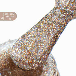 Alezori Briliant 16 Glitter Ημιμόνιμο Βερνίκι Νυχιών 15ml