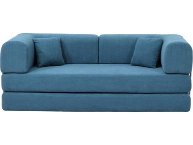 Nextdeco Τριθέσιος Καναπές Κρεβάτι Πετρόλ 200x100x75cm 36300-03