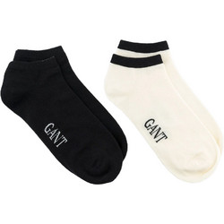 Gant Ανδρικές Κάλτσες Κοντές Μαύρες Μπεζ 2Pack 3G9960338-005