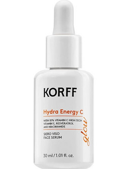 Korff Hydra Energy C Αντιγηραντικό Serum Προσώπου για Λάμψη με Βιταμίνη C Βιταμίνη E Νιασιναμίδη & Υαλουρονικό 30ml