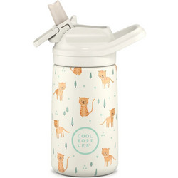 Cool Bottles Whisker Kittens Παιδικό Παγούρι Ανοξείδωτο Μπεζ 350ml