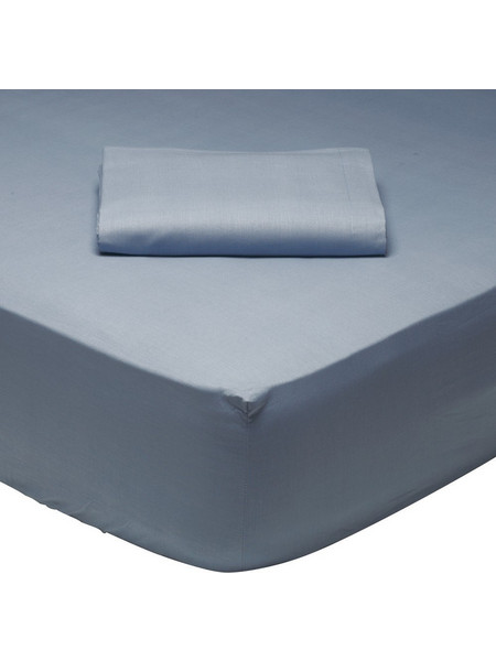 Das Home Σεντόνι King Size Βαμβακερό με Λάστιχο 180x200+35 Best 1006 Dusty Blue