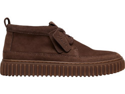 Clarks Torhill Lace Hi Ανδρικά Μποτάκια Suede Καφέ 26184694
