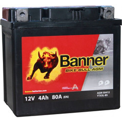 Banner Μπαταρία Μοτοσυκλέτας YTX5L-BS 80A 4Ah