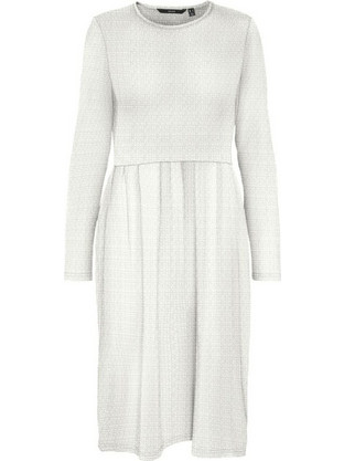 Vero Moda Midi Καθημερινό Φόρεμα Γκρι 10278189