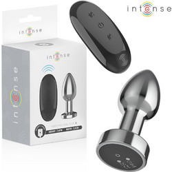 Intense Small Πρωκτική Σφήνα Ασύρματη με Δόνηση 7.4cm Ασημί D-243387