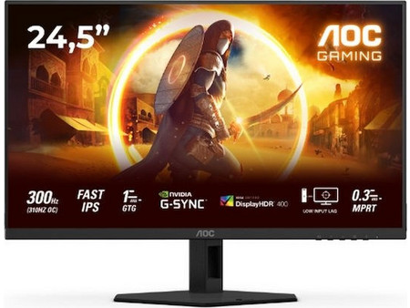 AOC 25G4SRE IPS HDR Gaming Monitor 24.5" 1920x1080 FHD 300Hz 1ms