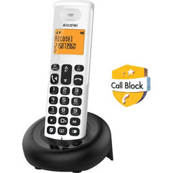 Alcatel E260 EWE Ασύρματο Τηλέφωνο με Ανοιχτή Ακρόαση Λευκό