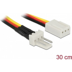 DeLOCK 85753 Καλώδιο Τροφοδοσίας 3-Pin Fan to 3-Pin Fan Male 0.3m Multicolor