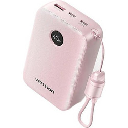 Vention FKBP0-C Power Bank 20000mAh 22.5W με Θύρα USB-A & 2 Θύρες USB-C Pink