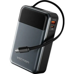 Vention FHYB0 Power Bank 20000mAh 65W με Θύρα USB-A & Θύρα USB-C Black
