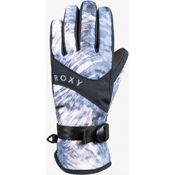 Roxy Jetty Γυναικεία Γάντια Σκι & Snowboard Λευκά Μπλε