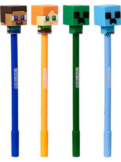 Puckator Minecraft Στυλό Gel που Σβήνει 0.7mm Μπλε PEN276
