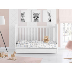 Dimcol Elephant 074 Βρεφικό Πάπλωμα Κούνιας 160x120cm Γαλάζιο