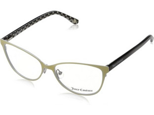 Juicy Couture JU153 Γυναικείος Σκελετός Γυαλιών Οράσεως Κοκάλινος Μεταλλικός Χρυσός Μαύρος