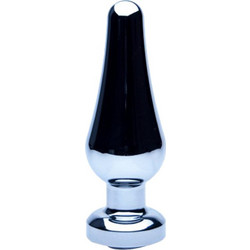 Loving Joy Smooth Medium Πρωκτική Σφήνα 10cm Ασημί