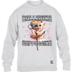 Takeposition Ballerina Cappuccina Παιδικό Φούτερ Γκρι 810-1428