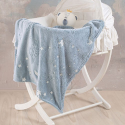 Rythmos Oddity Luminus Κουβέρτα Κούνιας Fleece 110x140 Γαλάζια