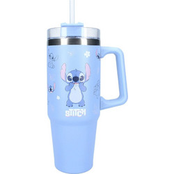 Vadobag Lilo & Stitch Bliss Παιδικό Παγούρι Ανοξείδωτο με Καλαμάκι Γαλάζιο 900ml