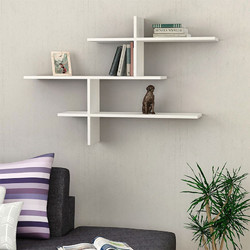 Megapap Leo Βιβλιοθήκη Τοίχου 123x22x80cm GP037-0025,3