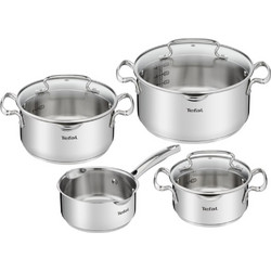 Tefal Duetto+ Σετ Κατσαρόλες από Ανοξείδωτο Ατσάλι με Αντικολλητική Επίστρωση 4τμχ G719S735