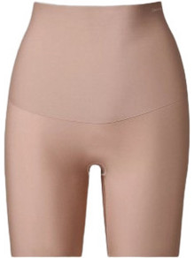 Calvin Klein Κορσές Βερμούδα Σύσφιξης χωρίς Ραφές Μπεζ LV00QF8158-7NS
