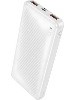 Borofone BJ56 Power Bank 10000mAh 22.5W με 2 Θύρες USB-A & Θύρα USB-C Power Delivery White