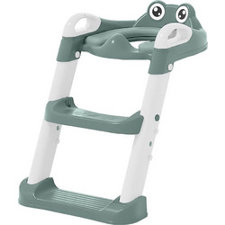 Bebe Stars Frog Παιδικό Κάθισμα Τουαλέτας με Σκαλοπάτι & Χερούλια Πράσινο