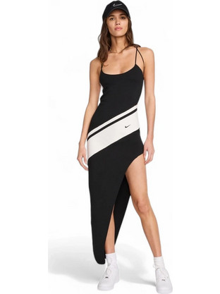 Nike Maxi Καλοκαιρινό Αθλητικό Φόρεμα Μαύρο FN2305-010